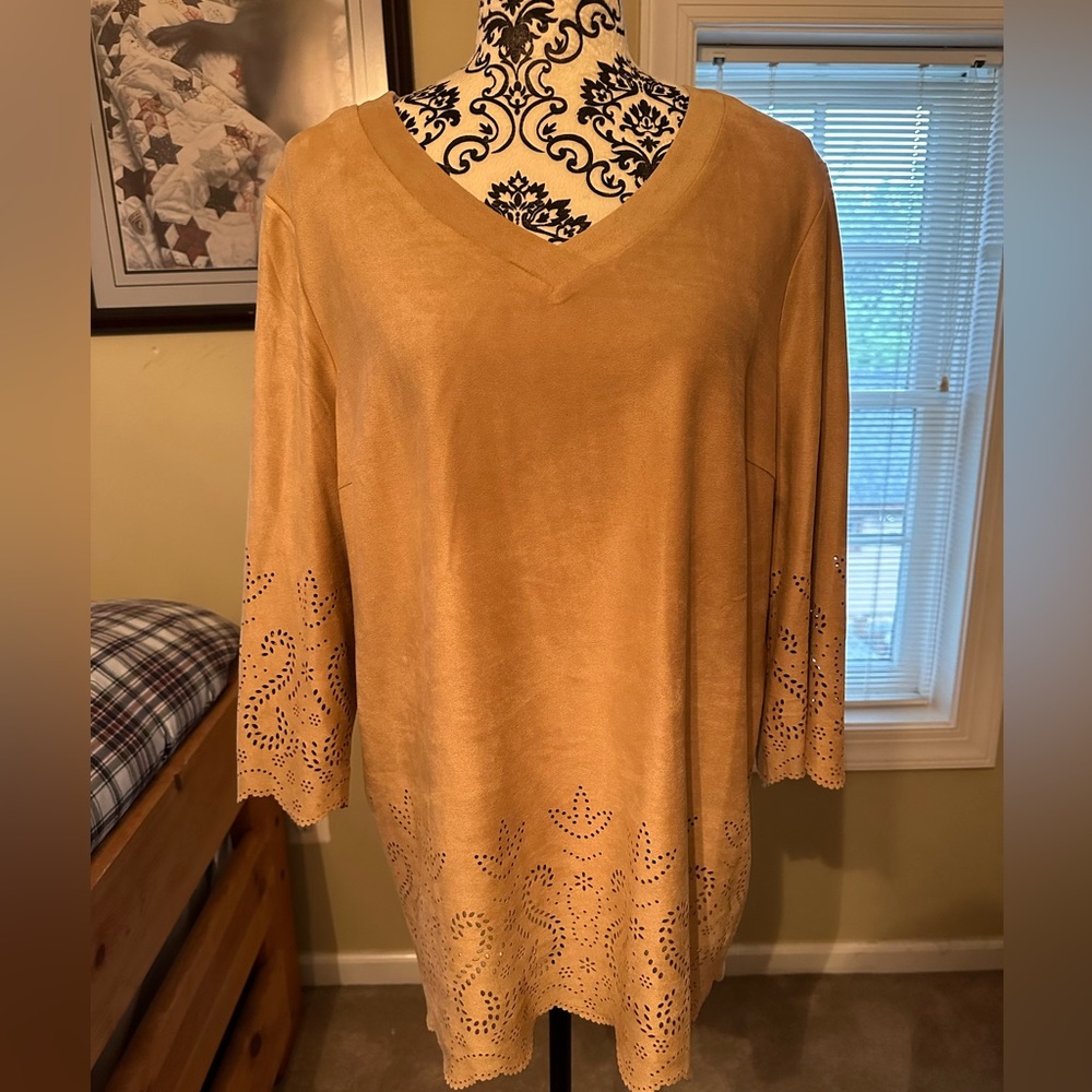Tan dress shirt from chicos